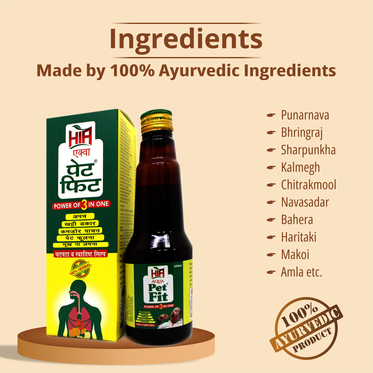 Aqua Petfit Syrup - For Best Digestion & Strong Immunity - HIA
