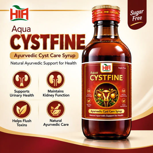 Aqua Cystfine Syrup 200 ml – Sugar-Free Ayurvedic Herbal Syrup