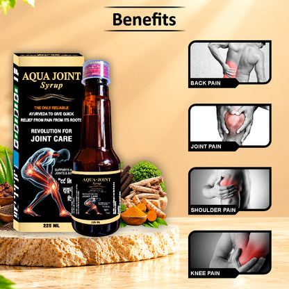 Aqua Joint Ayurvedic Syrup 225 ml | Herbal Joint Care Formula | HIA