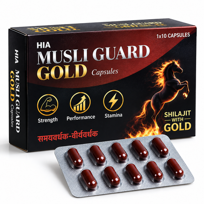 HIA Musli Guard Gold Capsules – Ayurvedic Strength, Performance & Stamina Formula