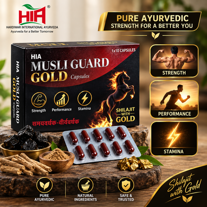 HIA Musli Guard Gold Capsules – Ayurvedic Strength, Performance & Stamina Formula