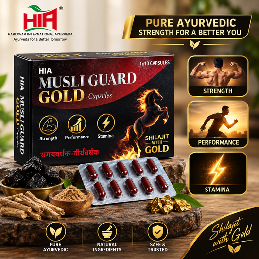 HIA Musli Guard Gold Capsules – Ayurvedic Strength, Performance & Stamina Formula