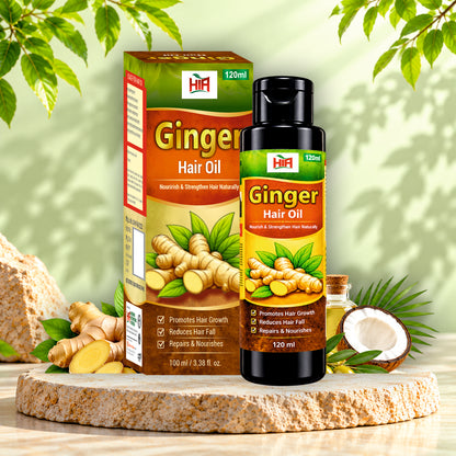 Ginger Hair Oil 120 ml | Herbal Hair Nourishment & Care | Haridwar International Ayurveda