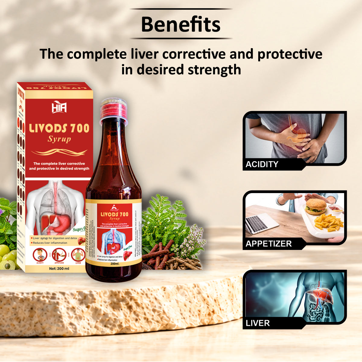 Livods 700 Ayurvedic Herbal Syrup 200 ml | Herbal Wellness Formula | HIA