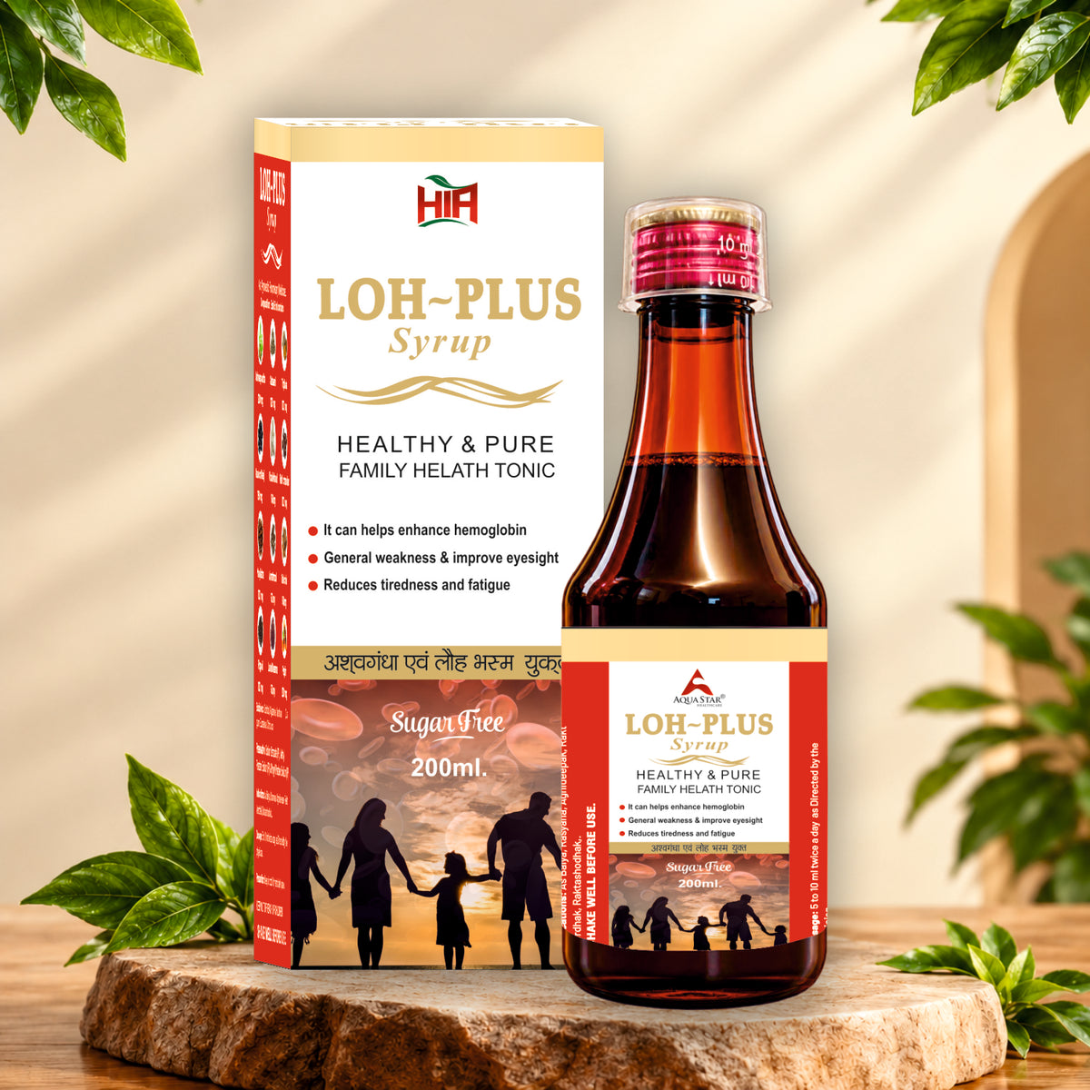 Loh-Plus Syrup – Sugar-Free Ayurvedic Family Health Tonic (200 ml)