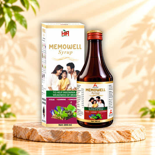 Memowell Syrup 200 ml – Ayurvedic Herbal Brain Wellness Syrup