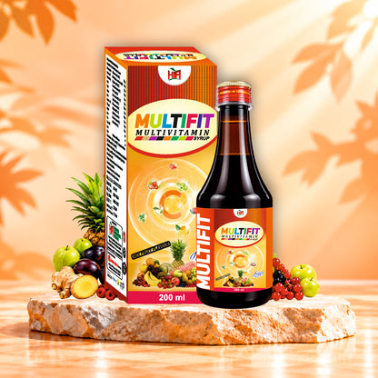 MULTIFIT Multivitamin Syrup 200 ml | Herbal Wellness Syrup