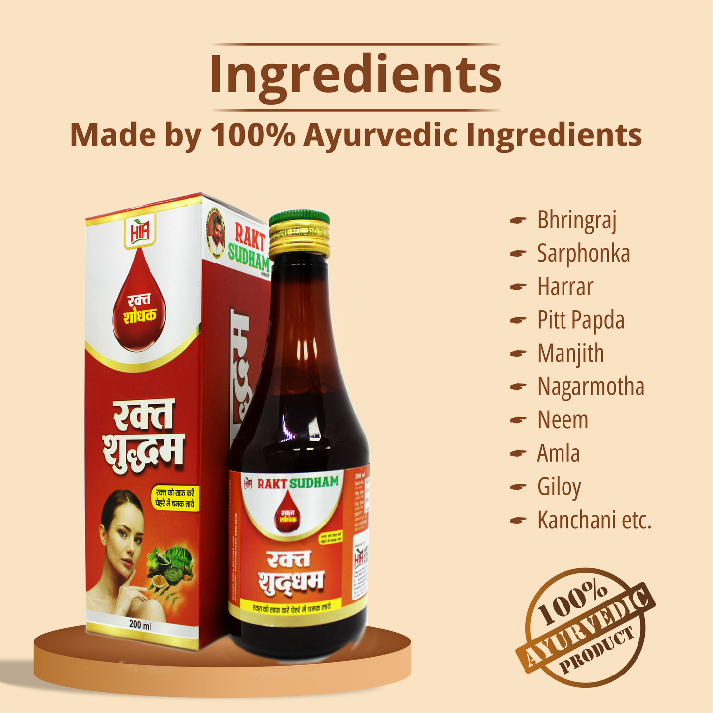  Blood Purifier for Healthy & Clear skin , made with Ayurvedic Ingredients