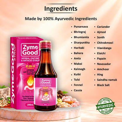 Zymo Good Syrup 200 ml – Sugar-Free Herbal Enzyme & Antacid Syrup