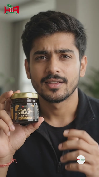 Vedam Shilajit Gold Resin – 100% Ayurvedic | 25g